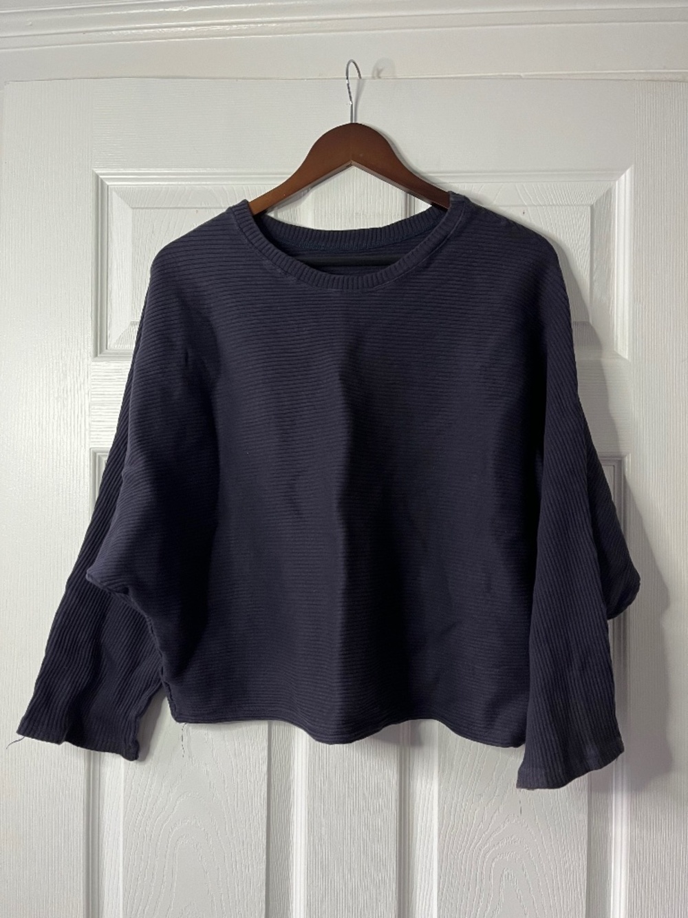 Blue cotton sweater
